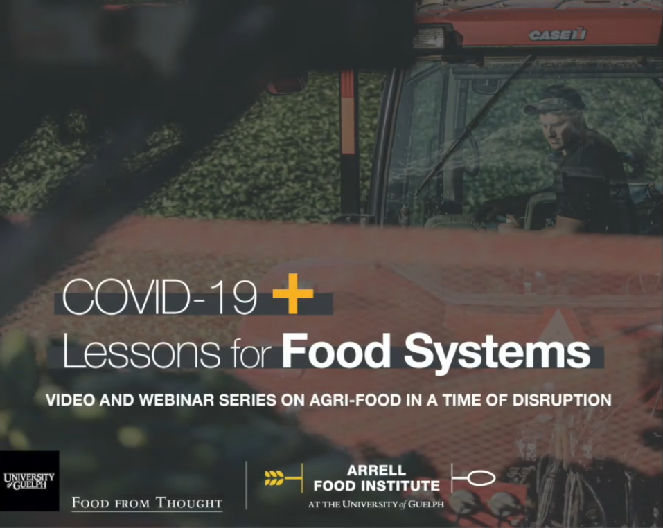 a link to the Arrell Food Institute's webinar on what we can learn from COVID-19